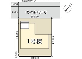 佐倉市西志津５丁目第３の区画図