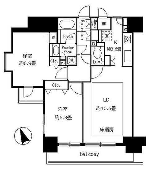 【間取り】 | サンクレール荒川ブランガーデン | 間取り
