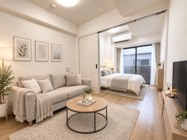 ＧＲＡＮ ＰＡＳＥＯ浅草の居間・リビング|同タイプ別住戸写真となります。現況と異なる場合がございます。