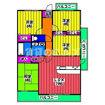 【間取り】 | アンビエント井尻 | アンビエント井尻の間取り