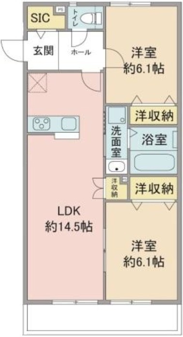 エルメゾン学園東の間取り