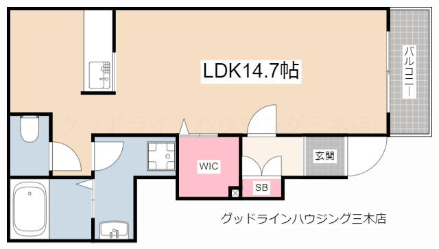 プラティークレーブⅣの間取り
