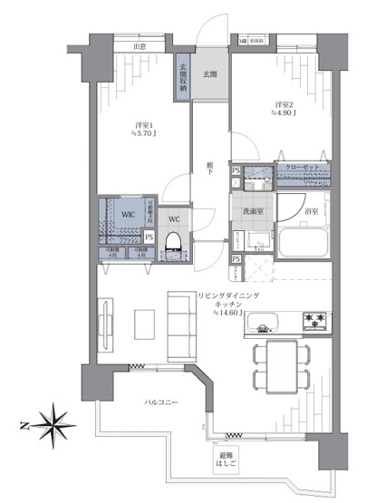 【間取り】 | グランシティ田端