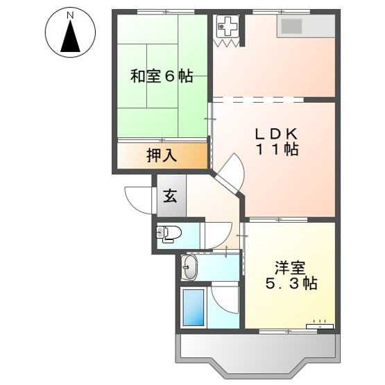 【間取り】 | シャトー栗原