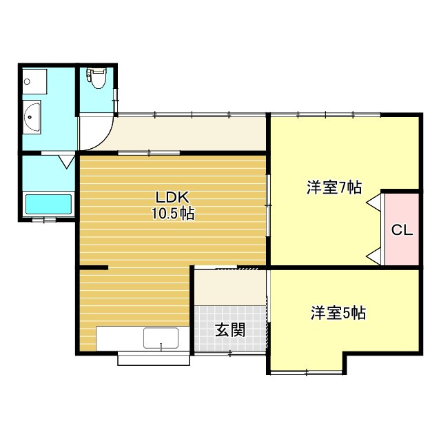 平恒貸家の間取り