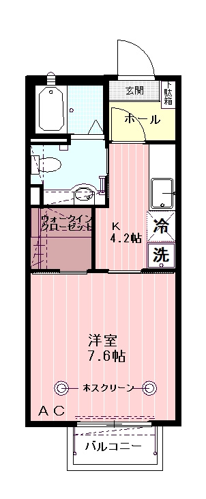 カモミール北野の間取り