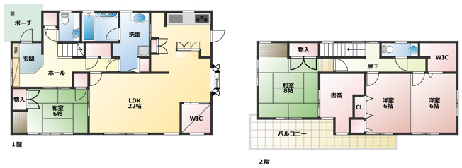 【間取り】 | 小泉団地　中古住宅 | ４LDK＋S＋２WIC