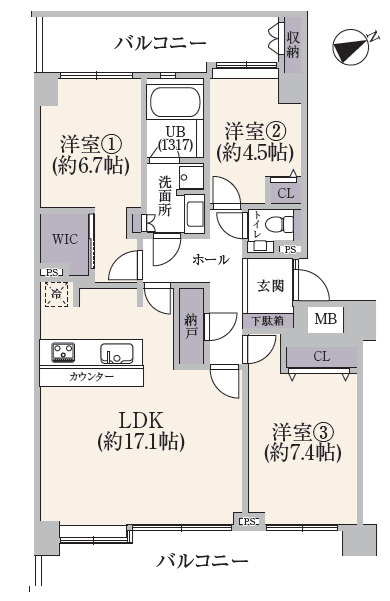 ヒルズ大森の間取り