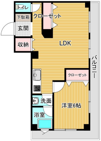 アミティエ小頭町【キャッシュバック対象の物件】の間取り
