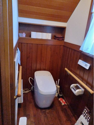 【トイレ】 | 藤沢市湘南台５丁目　中古戸建 | シンプルで使いやすいトイレです