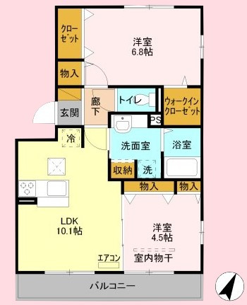 リビングシティ　Ⅶの間取り