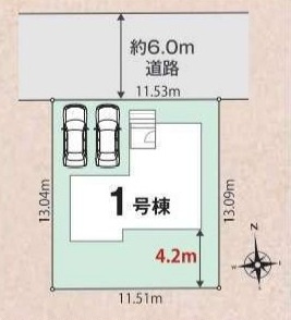 牛久市南7丁目　01期　新築戸建ての区画図|区画図です♪