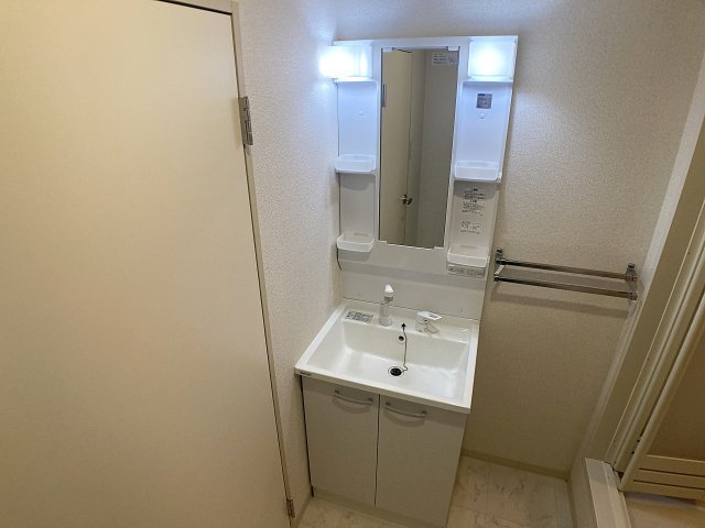 サザン五葉A棟の洗面所|シャワー付きの洗面台