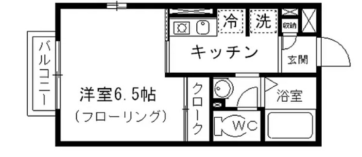 ラフィネ・南の間取り|間取りです。