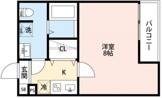 【間取り】 | CRASTINE西堀8丁目B | 間取りです。