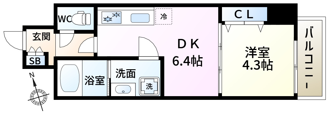 ルネフラッツ新小岩の間取り