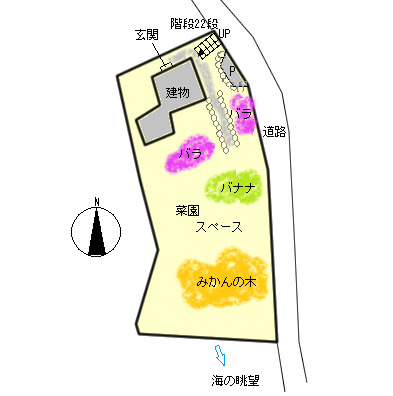 下田市　パレスサイドヴィラの区画図