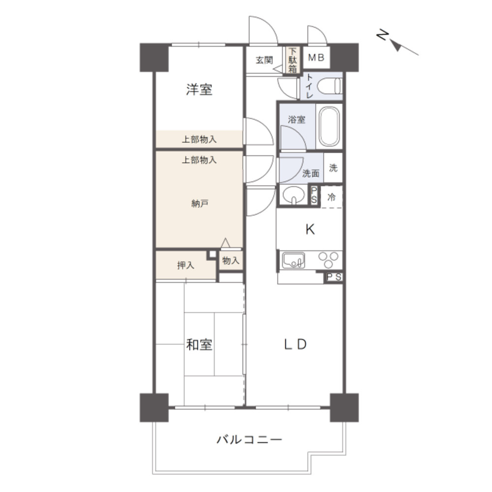 セザール倉敷の間取り|・間取図