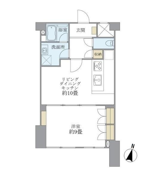 東建ニューハイツ市ヶ谷の間取り