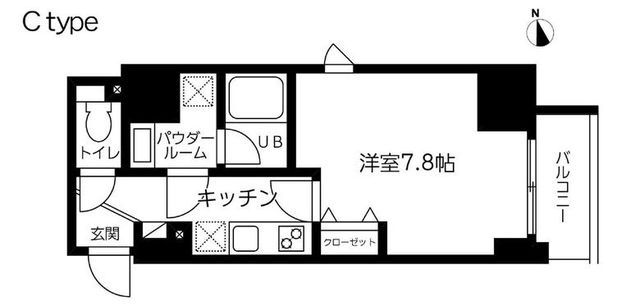 【間取り】 | スカイコート蔵前Ⅱ