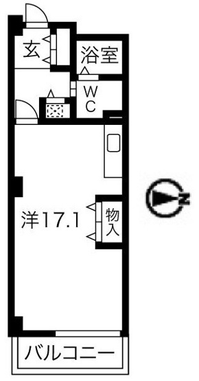 【間取り】 | アクティ目黒駅前１号棟