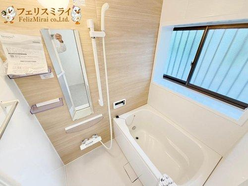 神戸市垂水区朝谷町１１-５の浴室|■現地写真■
1坪タイプの浴室♪
広々としており、好評頂いております♪