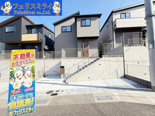 マリンホーム　神戸市北区山の街1０　全５棟の外観|■現地写真・３号棟■
大手施工で安心の住まい♪
住宅ローンに自信あり！お気軽にお問い合わせください。