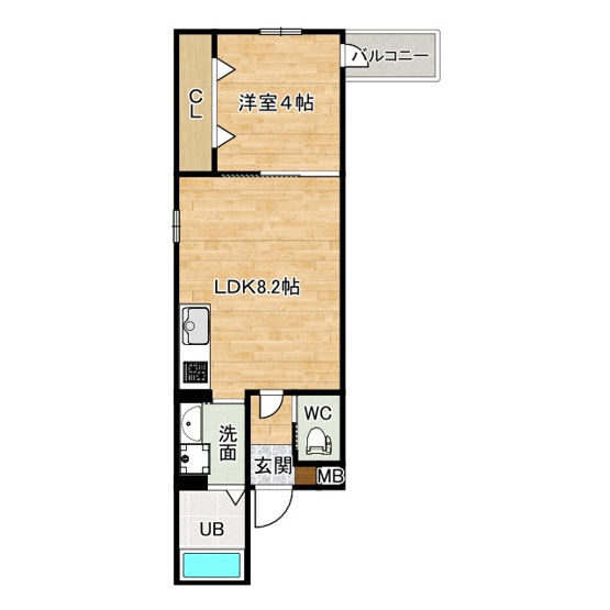 【間取り】 | ALEGRIA北助松Ｓouth