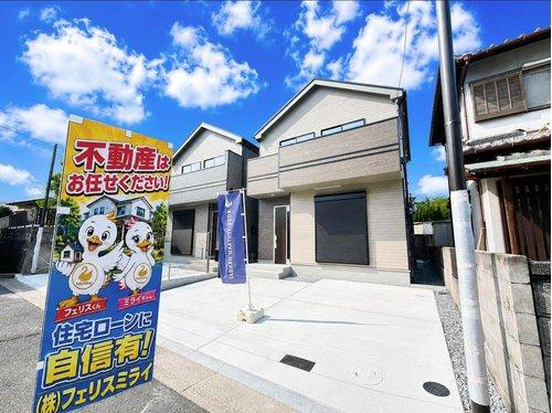 Heartful Town　明石市大久保町西島１０５７番　全２棟の外観|■現地写真・B号棟■
安心の地盤保証２０年付き♪