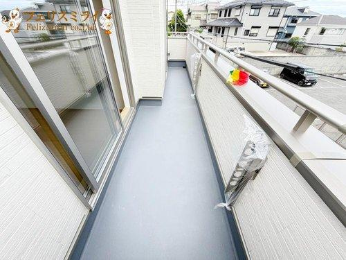 　のバルコニー|■現地写真・C号棟■
日当たり良好♪ワイドバルコニーで家族の洗濯物がたくさんほせます♪