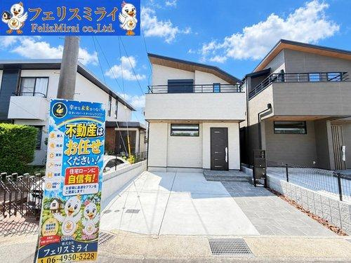 神戸市垂水区桃山台３丁目　全２棟の外観|■現地写真・２号棟■
耐震等級３・ZHE水準♪上級仕様でご満足頂ける物件です！
