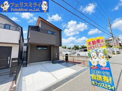 神戸市垂水区桃山台３丁目　全２棟の外観|■現地写真・１号棟■
住宅ローンに自信あり！！他追加工事もご対応できます♪
詳しくはスタッフまでお尋ねください。