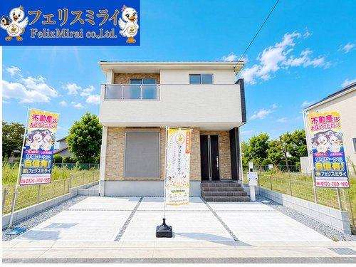 Terrechez　加古川市尾上町１２期（口里）の外観|■現地写真■
堂々完成ラスト1棟！
戸建て売買専門店のフェリスミライまでお気軽にお問い合わせください。