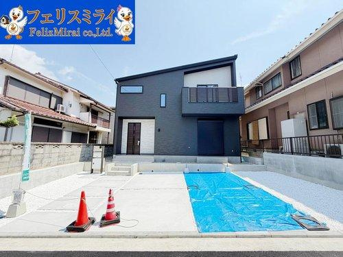 加古川市平岡町新在家第１の外観|■現地写真■
耐震等級は国内最高等級の３取得♪
地盤保証２０年付き♪