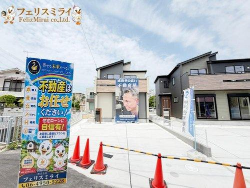 Blooming Garden 明石市魚住町中尾２期　全２棟の外観|■現地写真・１号棟■
物件のお問い合わせはフェリスミライまでお気軽にお問合せ下さいませ♪