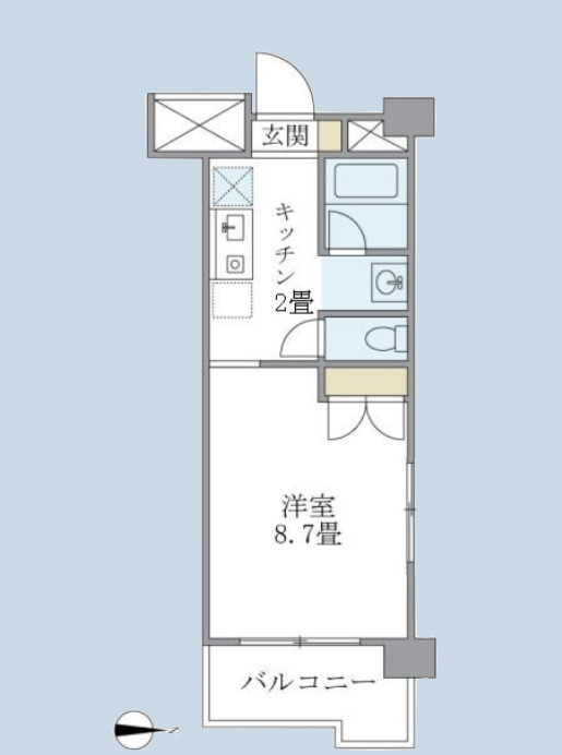 オクト・フラッツ・Kの間取り