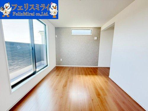 Terrechez　明石市魚住町１４期（西岡）　全２棟のその他|■現地写真■
ワンポイントの壁紙が非常にお洒落です♪