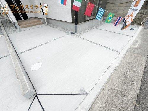 Terrechez　明石市大久保町１８期（八木）の駐車場|■現地写真・２号棟■
お車２台駐車可能♪