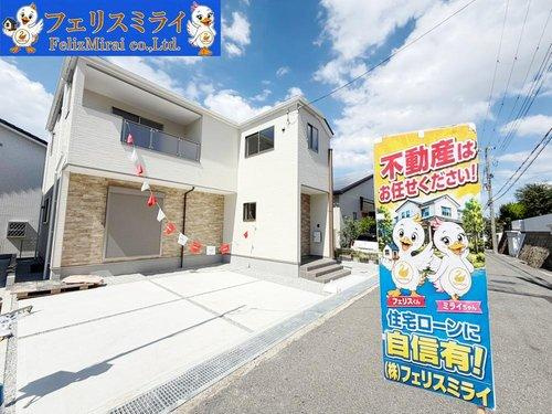 Terrechez　神戸市垂水区美山台　１期　全２棟の前面道路含む現地写真|■現地写真　１号棟■
ZEH水準の高性能物件♪
前面道路は広々としております♪