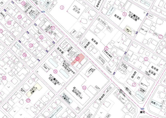 都城市南鷹尾町の売地の土地図