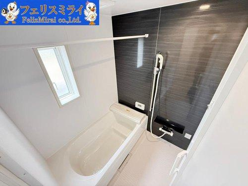 　の浴室|■現地写真・３号棟■
広々とした浴室♪
浴室暖房乾燥機付き◎
