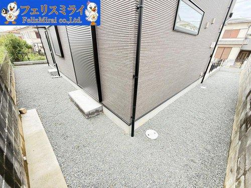 神戸市西区桜が丘東町１丁目　全１棟の庭|■現地写真■
南側にお庭スペースがあります◎