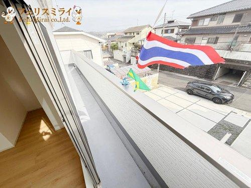 神戸市西区竹の台４丁目２５-１期Rのバルコニー|■現地写真■
日当たりの良いバルコニー！！