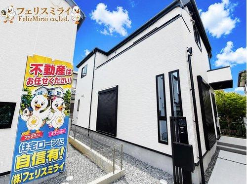 Grafare　神戸市西区春日台　全２棟の外観|■現地写真・２号棟■
安心の長期優良住宅♪
耐震性は国内最高の３を取得♪