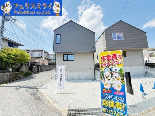 cecelaの家　神戸市垂水区小束山二丁目の外観|■現地写真・１号棟■
耐震等級は国内最高等級の３取得♪
断熱等級６のハイスペック住宅◎