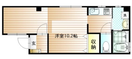 ブロード楠の間取り|間取りです。