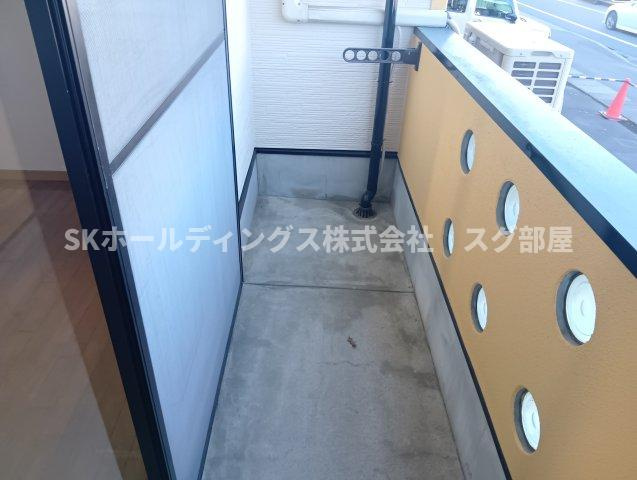 マンションアップルのバルコニー