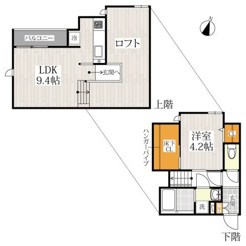 CB鳥栖シエントの間取り|使い勝手の良い間取りです♪