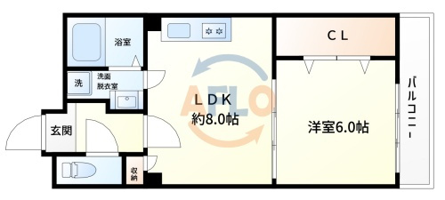 クラシカ江戸堀の間取り|クラシカ江戸堀　間取り