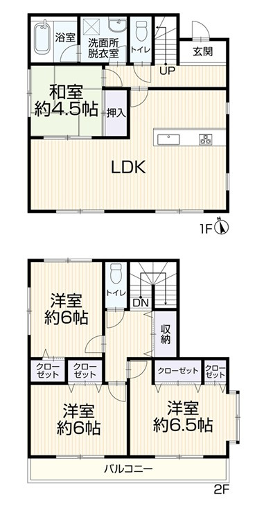 神戸市西区玉津町今津　中古戸建の間取り